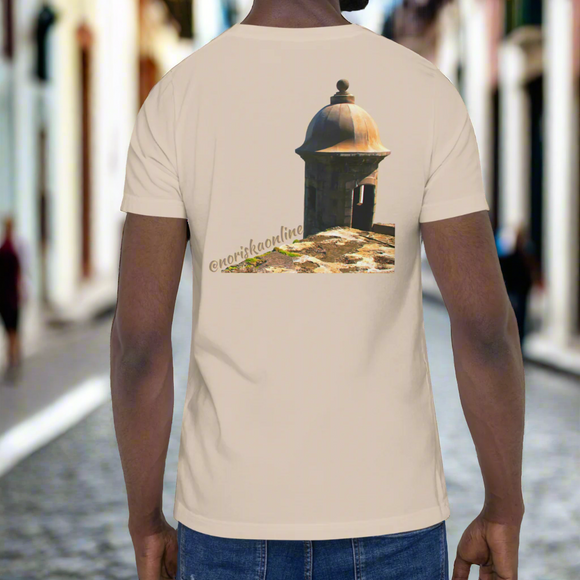 Garita de El Morro en Viejo San Juan de Puerto Rico(T-Shirt DOBLE)