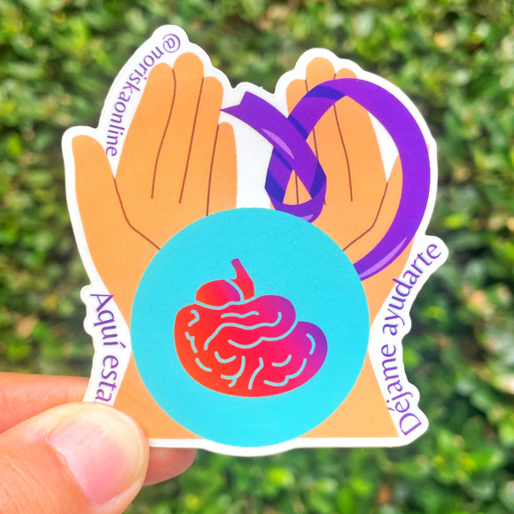 Sticker en honor a pacientes de Alzheimer y sus familiares.
Alzheimer sticker in Spanish.
Designed in Puerto Rico by a woman entrepeneur.