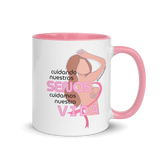 Taza del autoexamen para detectar cáncer de seno en español