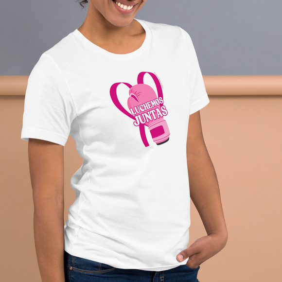 camisa cancer de seno mujer latina