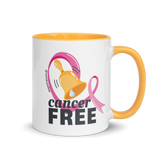 taza con mensaje cancer free de cancer de mama cancer free mug