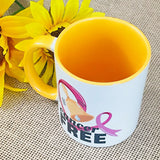 taza con mensaje cancer free de cancer de mama cancer free mug