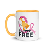 taza con mensaje cancer free de cancer de mama cancer free mug