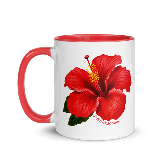 taza con la flor de amapola puerto rico