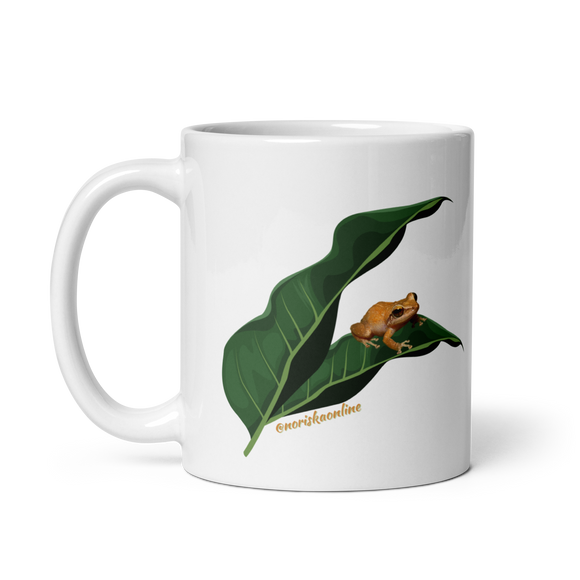 Taza de coqui y mata de platano de Puerto Rico