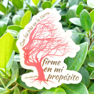 Firme en mi proposito Sticker Motivational Sticker
