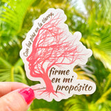Firme en mi proposito Sticker Motivational Sticker
