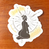 Sticker motivacional para mujeres boricuas y latinas