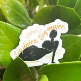Sticker motivacional para mujeres boricuas y latinas