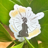 Sticker motivacional para mujeres boricuas y latinas