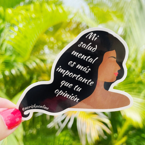 Sticker sobre salud mental de la mujer Mental Health Sticker