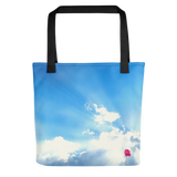 Cartera para tu vida diaria y verano con las imágenes del hermoso cielo de Puerto Rico: el cielo de mediodía.