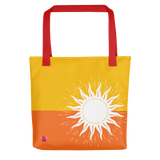 Cartera con los colores del caliente Sol de mediodía en el trópico caribeño al que pertecemos en Puerto Rico.
