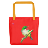 Cartera resistente y elegante con la hermosura de nuestra ave endémica: el San Pedrito. Puerto Rico.