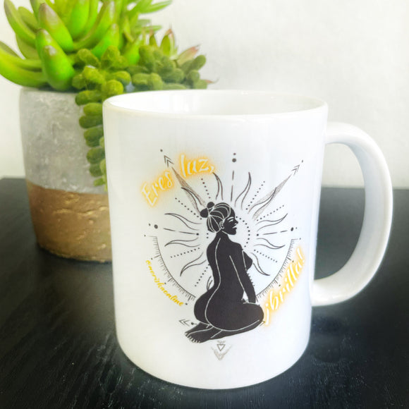 Taza con frase motivacional | Motivational coffee mug for women in spanish