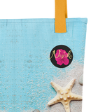 Totebag de playa con imagen de la arena de Puerto Rico