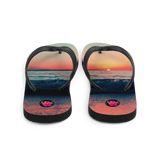 Chancletas (Flip Flops) con imagen de playas de Puerto Rico