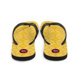 "Chancletas" artísticas representativas del resplandor al amanecer de Puerto Rico.