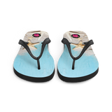 Chancletas (Flip Flops) con imagen de playas de Puerto Rico