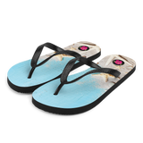 Chancletas (Flip Flops) con imagen de playas de Puerto Rico