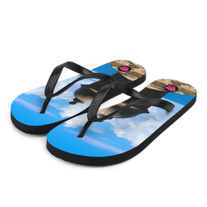 Chancletas (Flip Flops) con imagen de El Morro en el Viejo San Juan, Puerto Rico