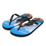 Chancletas (Flip Flops) con imagen de El Morro en el Viejo San Juan, Puerto Rico