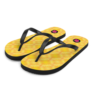 "Chancletas" artísticas representativas del resplandor al amanecer de Puerto Rico.