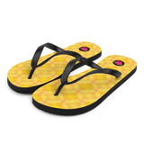 "Chancletas" artísticas representativas del resplandor al amanecer de Puerto Rico.