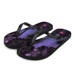 "Chancletas" para tu vida diaria y verano con las imágenes del hermoso cielo de Puerto Rico: el cielo de medianoche.