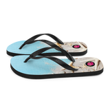 Chancletas (Flip Flops) con imagen de playas de Puerto Rico