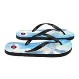 "Chancletas" para en tu vida diara y verano con las imágenes del hermoso cielo de Puerto Rico: el cielo de mediodía.