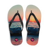 Chancletas (Flip Flops) con imagen de playas de Puerto Rico