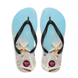Chancletas (Flip Flops) con imagen de playas de Puerto Rico