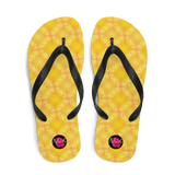 "Chancletas" artísticas representativas del resplandor al amanecer de Puerto Rico.