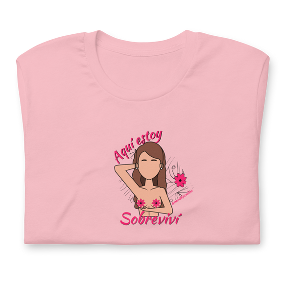 Camisa para sobrevivientes de cancer de seno mama: Camisa con frase de salud mental para la mujer: 